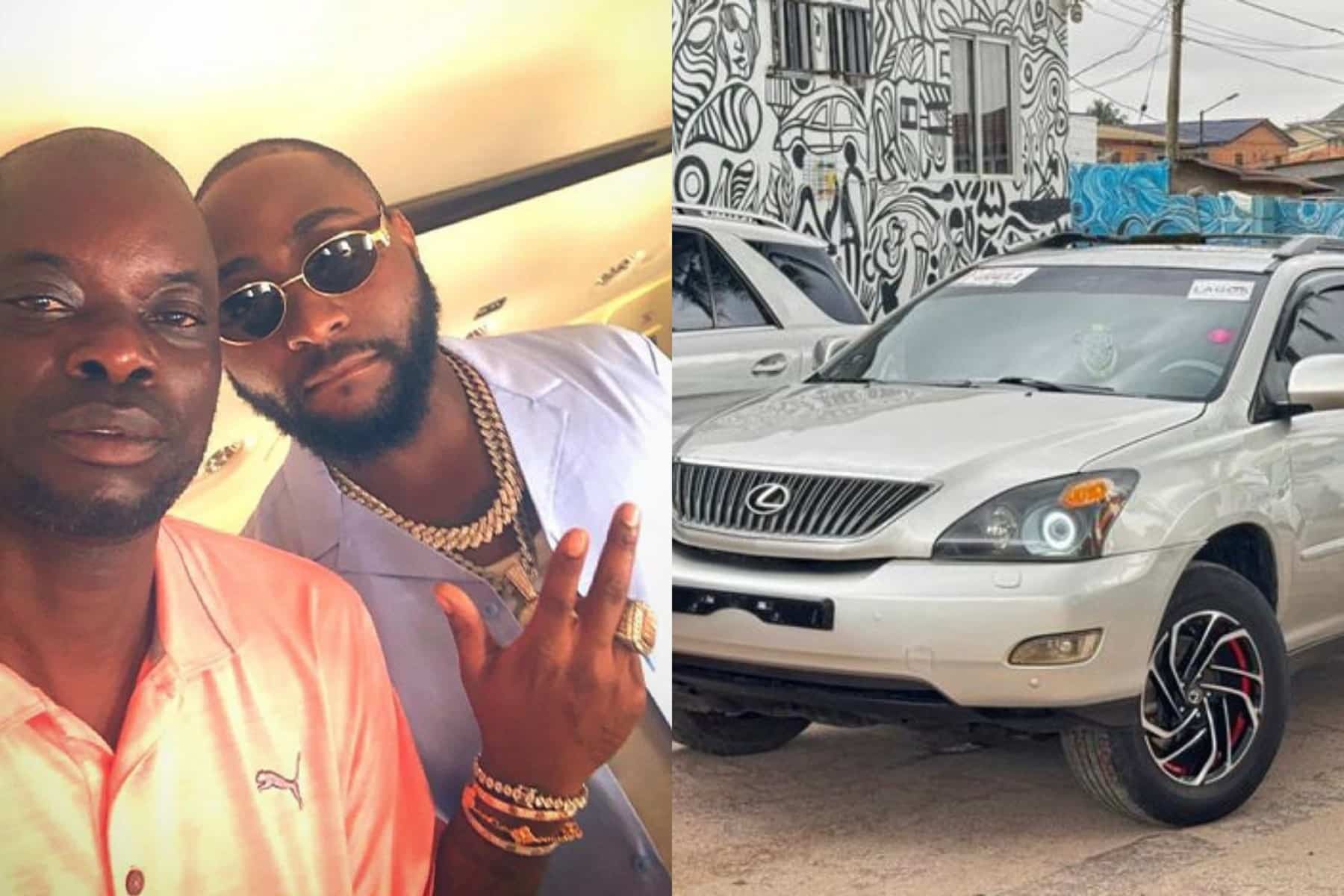 davido gifts driver a new car