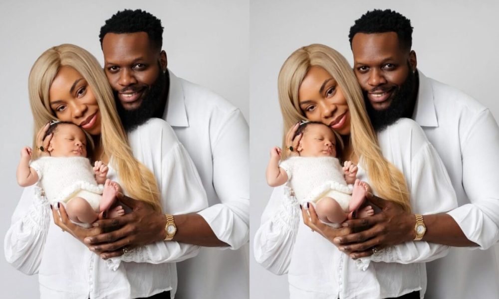 greatest christmas gift bbnaija ocee mbadiwe and fiancee welcome baby girl kemi filani blog min 1300x867